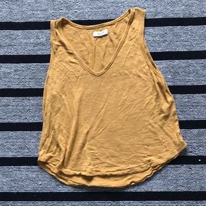 Mustard Crop Tank
